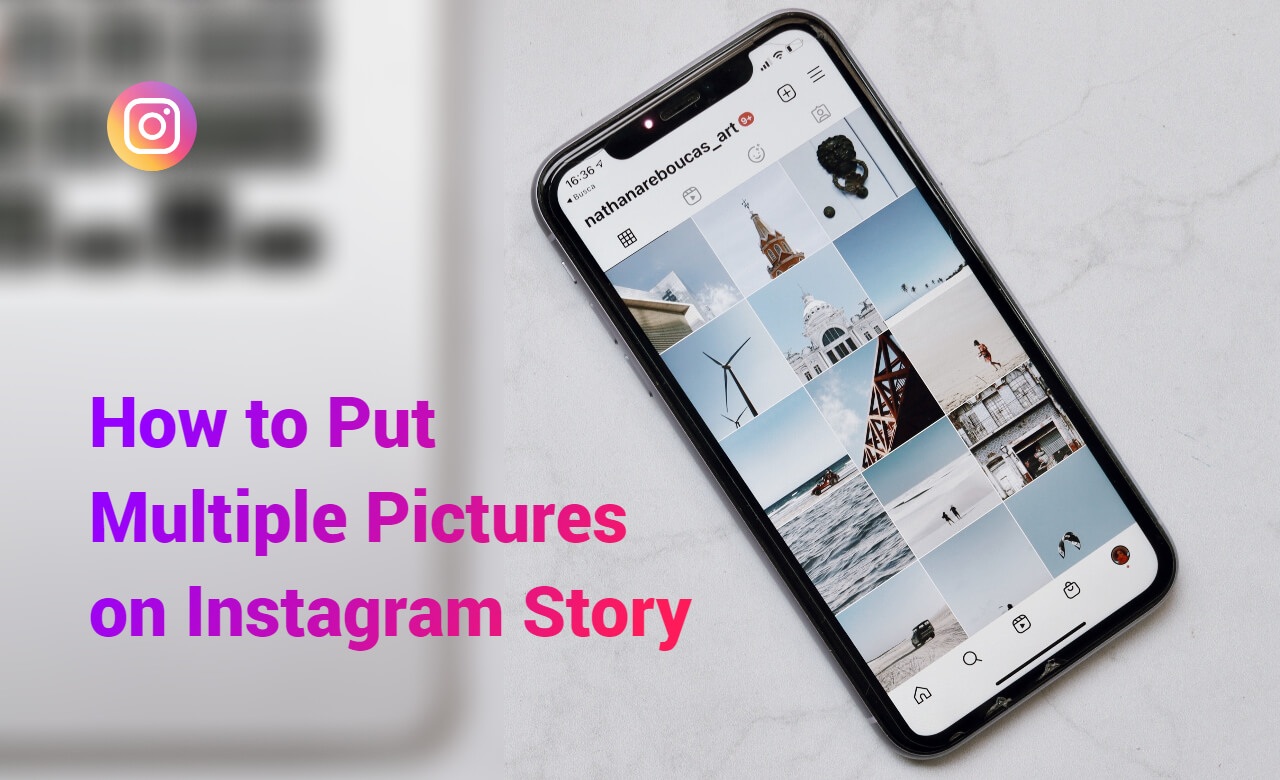 how to put multiple photos on instagram story
