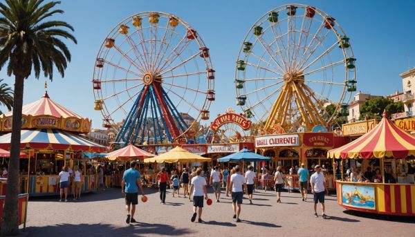 Luna park argelès sur mer : manèges, ambiance estivale et famille avec le camping les marsouins